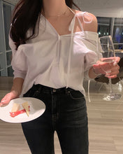 將圖片載入圖庫檢視器 Cross bean blouse