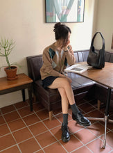 將圖片載入圖庫檢視器 菱形針織Cardigan-現貨