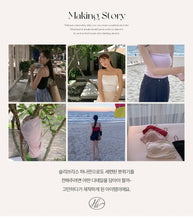 將圖片載入圖庫檢視器 Eonni Jenny Shirring Cap Sleeveless-Pink現貨
