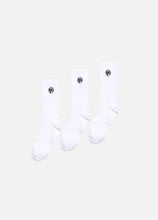 將圖片載入圖庫檢視器 MFG 3PACK EMBROIDERY SOCKS white (一式3對)
