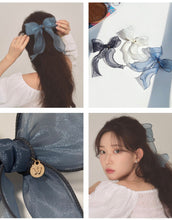 將圖片載入圖庫檢視器 Rosy Ruffle Ribbon Hairpin
