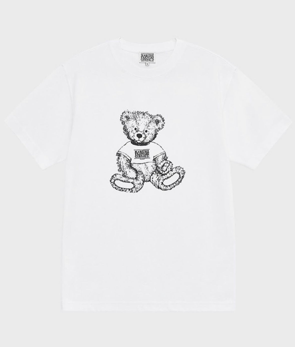 MARITHE Doodle Bear Tee White/Black(S碼現貨)