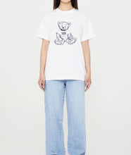 將圖片載入圖庫檢視器 MARITHE Doodle Bear Tee White/Black(S碼現貨)
