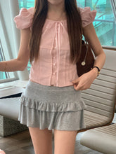 將圖片載入圖庫檢視器 Punching lace blouse-Pink,White現貨
