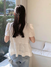 將圖片載入圖庫檢視器 Tie blouse-白色現貨
